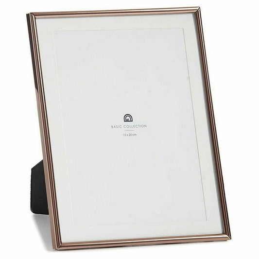 Photo frame Crystal Steel Copper (13 x 23 x 18,4 cm) (12 Units)-1