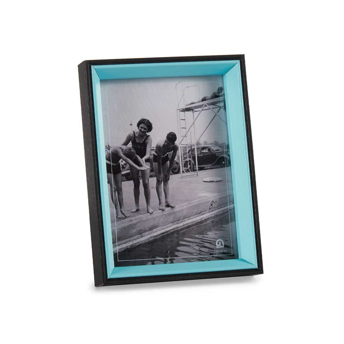 Photo frame Crystal Black Blue MDF Wood (6 Units) (3 x 20 x 15 cm)-1