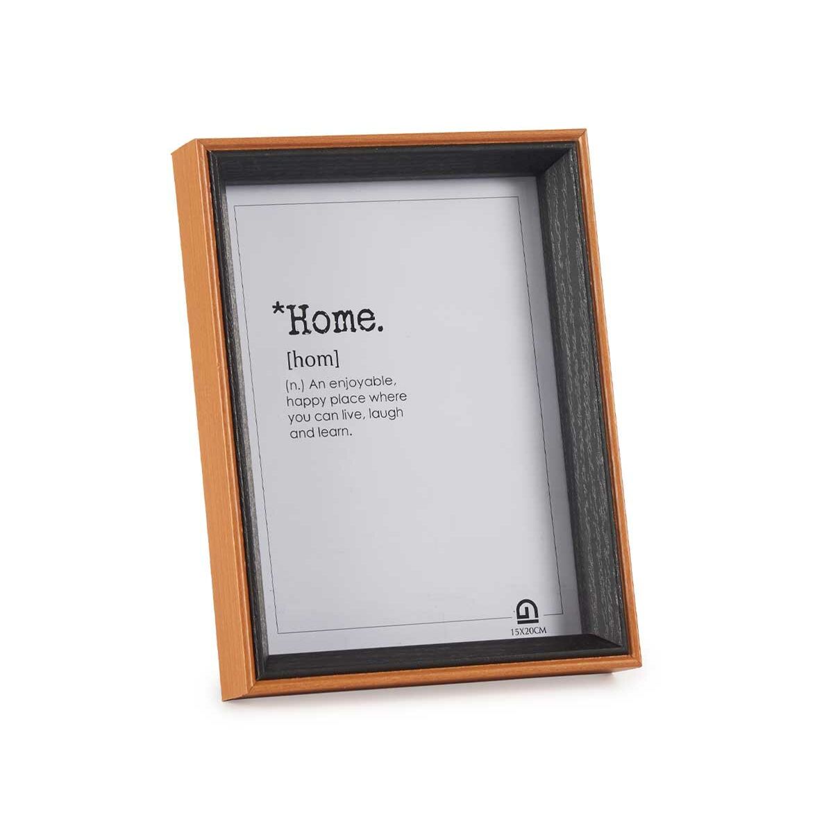 Photo frame Crystal Black Brown MDF Wood (17 x 22 x 3 cm) (6 Units)-1