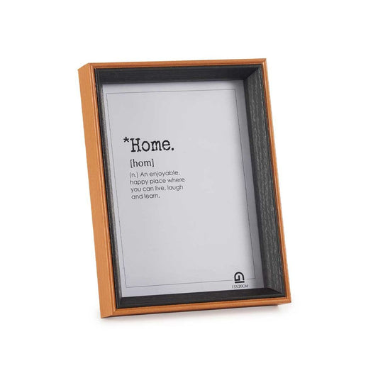 Photo frame Crystal Black Brown MDF Wood (17 x 22 x 3 cm) (6 Units)-1
