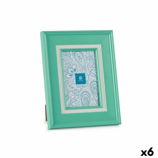 Photo frame Crystal Green Plastic (6 Units) (2 x 23 x 18 cm)-0