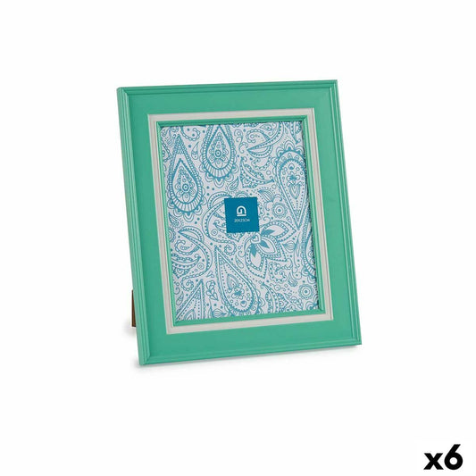 Photo frame Crystal Green Plastic (6 Units) (2 x 33 x 28 cm)-0
