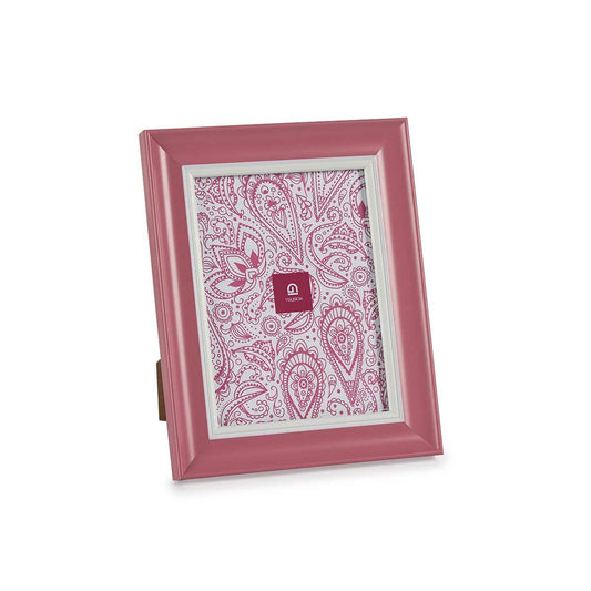 Photo frame Crystal Pink Plastic (6 Units) (2 x 26 x 21 cm)-1