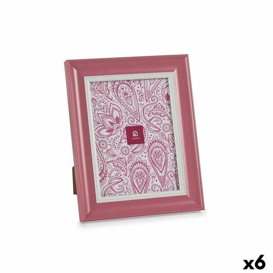 Photo frame Crystal Pink Plastic (6 Units) (2 x 26 x 21 cm)-0