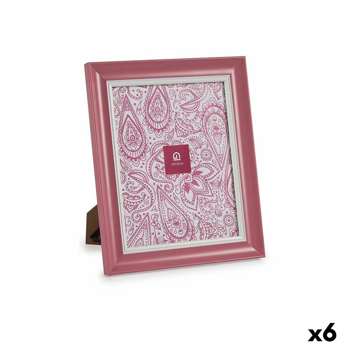 Photo frame Crystal Pink Plastic (6 Units) (2 x 31 x 26 cm)-0