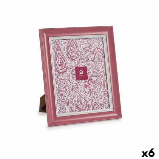 Photo frame Crystal Pink Plastic (6 Units) (2 x 31 x 26 cm)-0