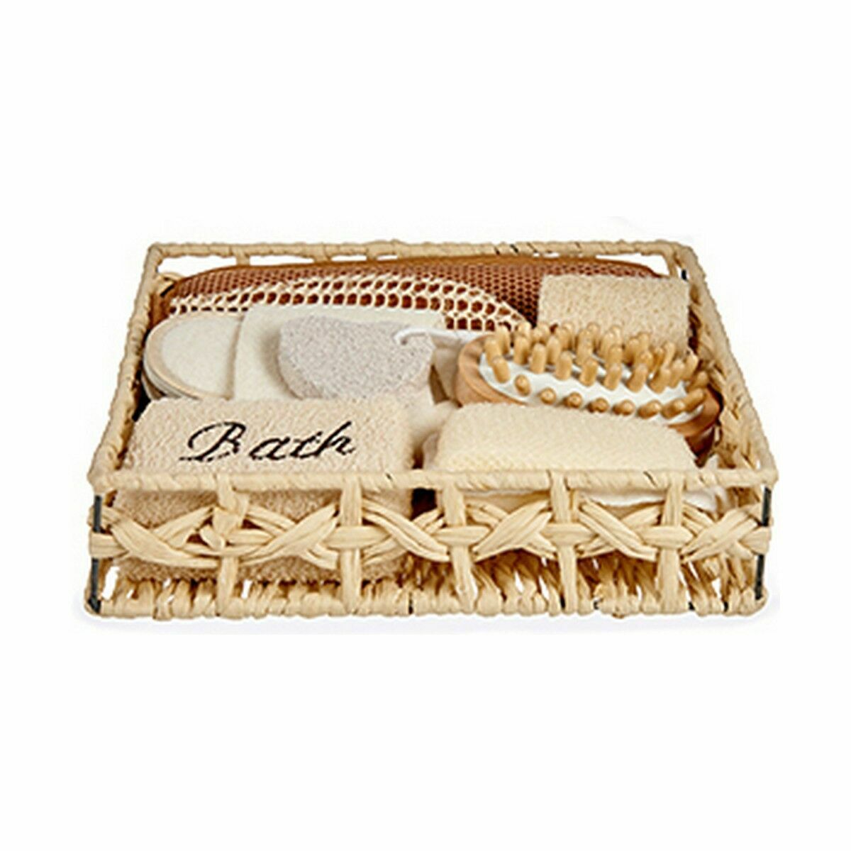 Bath Set Berilo AR1910122 AR1910122 Brown 30 x 6,5 x 30 cm Basket (6 Units)-2