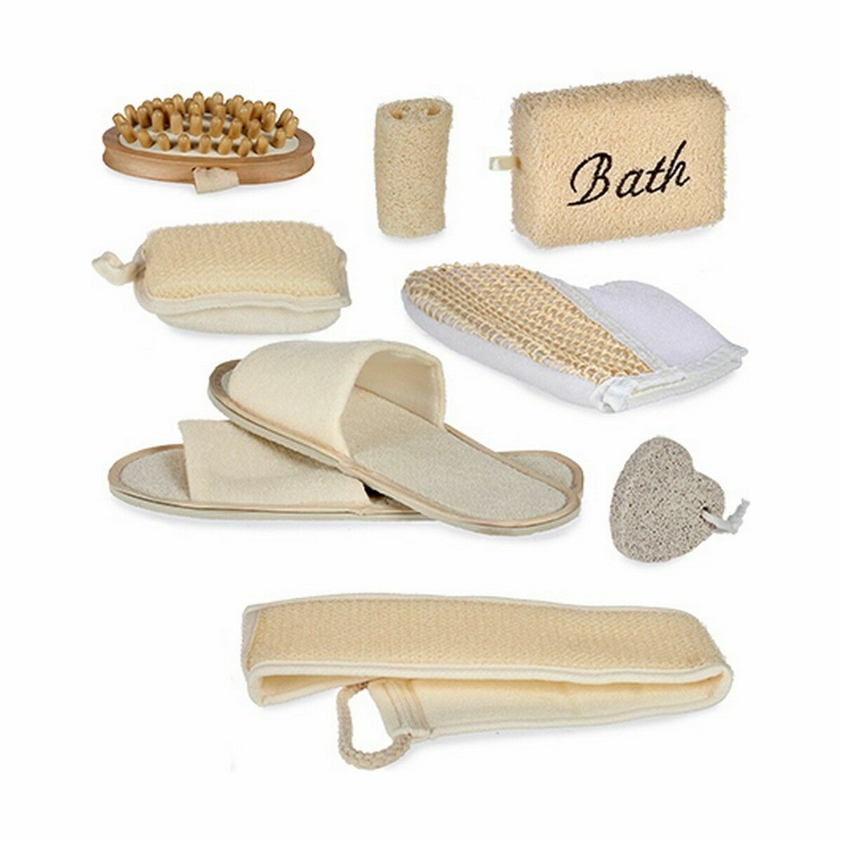 Bath Set Berilo AR1910122 AR1910122 Brown 30 x 6,5 x 30 cm Basket (6 Units)-1