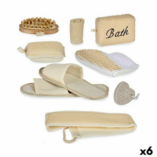 Bath Set Berilo AR1910122 AR1910122 Brown 30 x 6,5 x 30 cm Basket (6 Units)-0