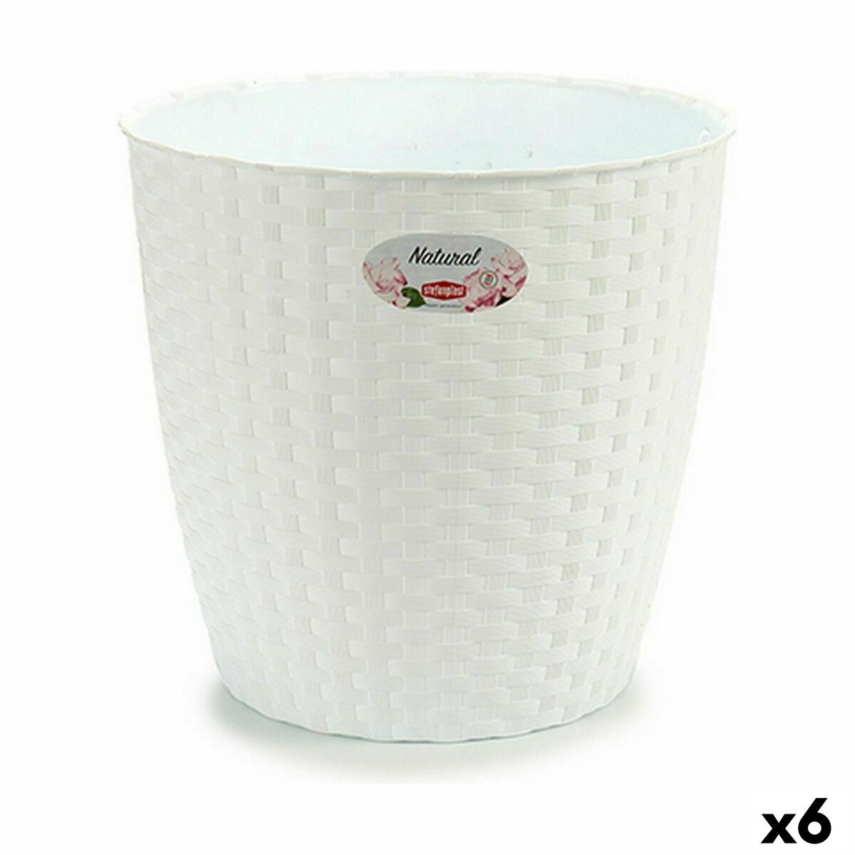 Planter Stefanplast White Plastic 29 x 27 x 29 cm (6 Units)-0
