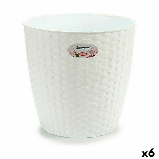 Planter Stefanplast White Plastic 29 x 27 x 29 cm (6 Units)-0
