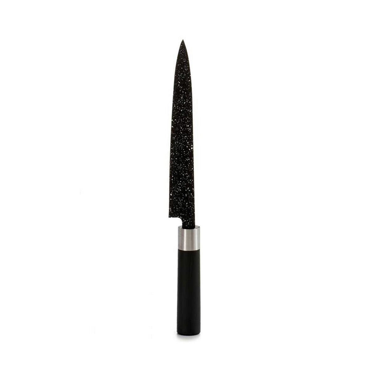 Kitchen Knife Kinvara KT11-5604M02 Black Silver Stainless steel Plastic 3,5 x 33,3 x 2,2 cm Marble (12 Units)-1
