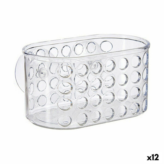 Bath Organiser Caddy Berilo CB25262A CB25262A Transparent PVC polystyrene 15,8 x 8,5 x 8 cm (12 Units)-0