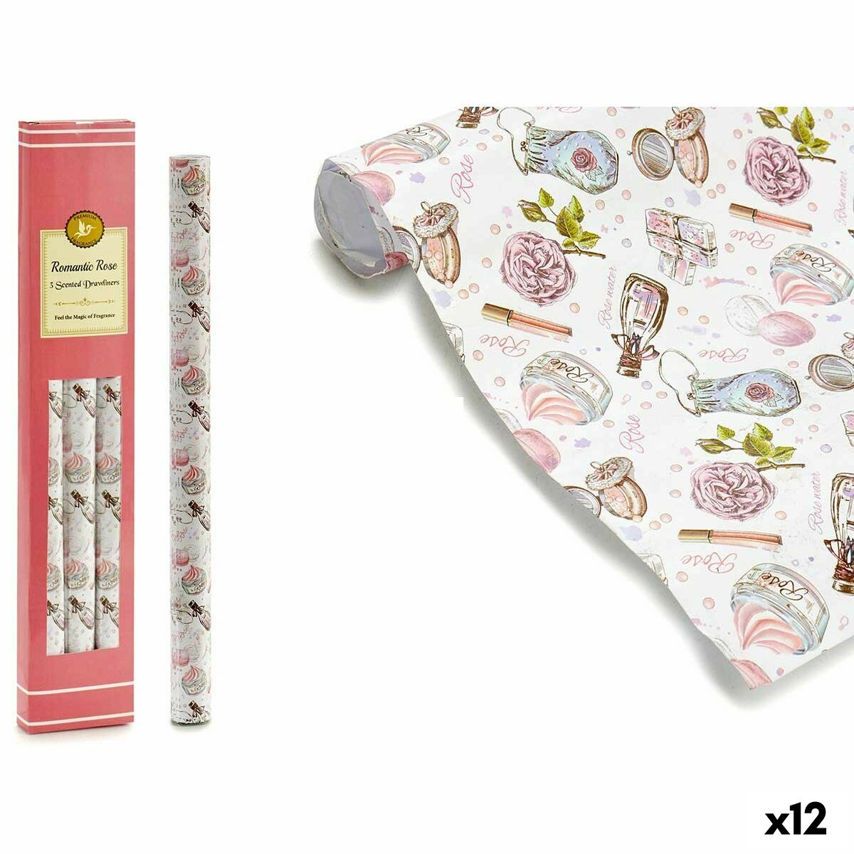 Sheets of scented paper Acorde AD4003 Roses (12 Units)-0