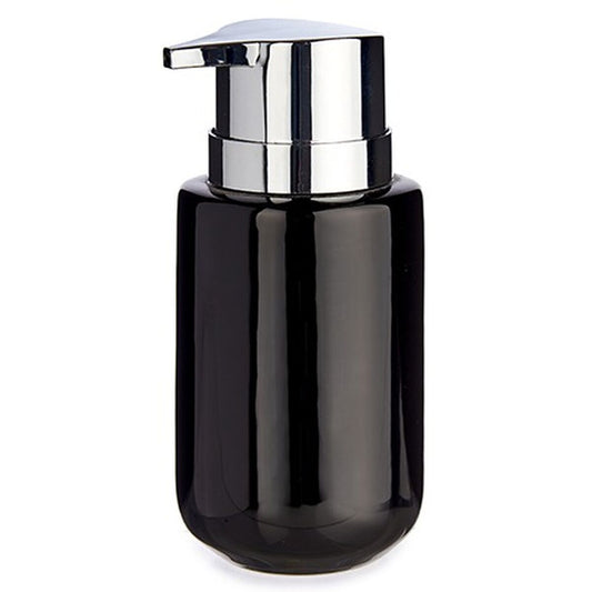 Soap Dispenser Berilo J1017-A-NEGRO J1017-A-NEGRO Black Silver Metal Ceramic 350 ml 7 x 14,5 x 8,5 cm (6 Units)-1