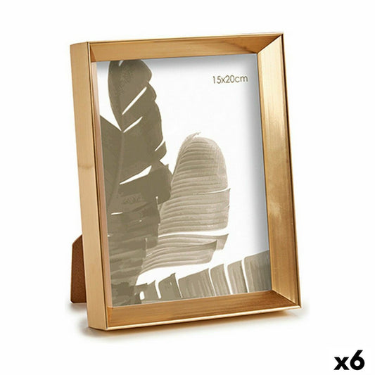 Photo frame WPC0235MG-3 Golden Glass Plastic (6 Units)-0