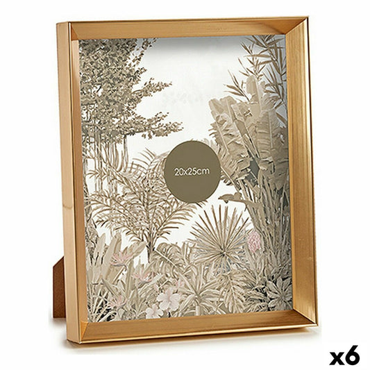 Photo frame WPC0235MG-4 Golden Glass Plastic (6 Units)-0