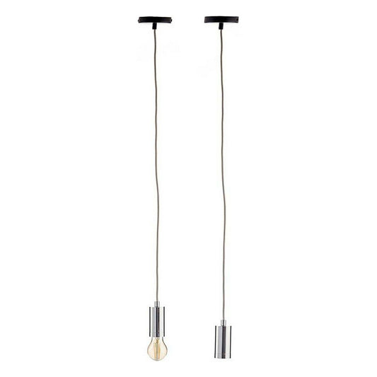Ceiling Light 220-250 V 60 W Silver Metal (6 Units)-1