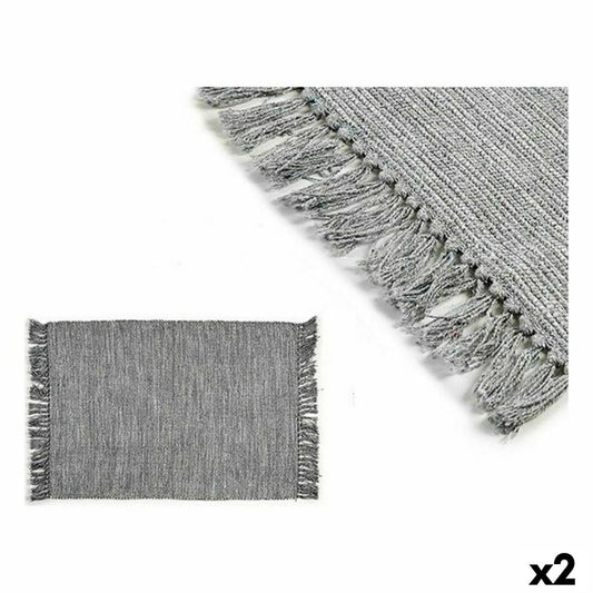 Carpet Grey 10 x 10 x 40 cm 180 x 120 x 1 cm (2 Units)-0