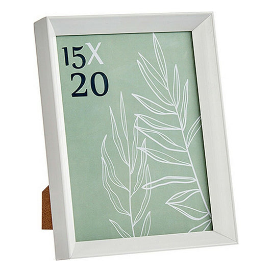 Photo frame WPC0235MG-3-WH White Glass Plastic (6 Units)-1