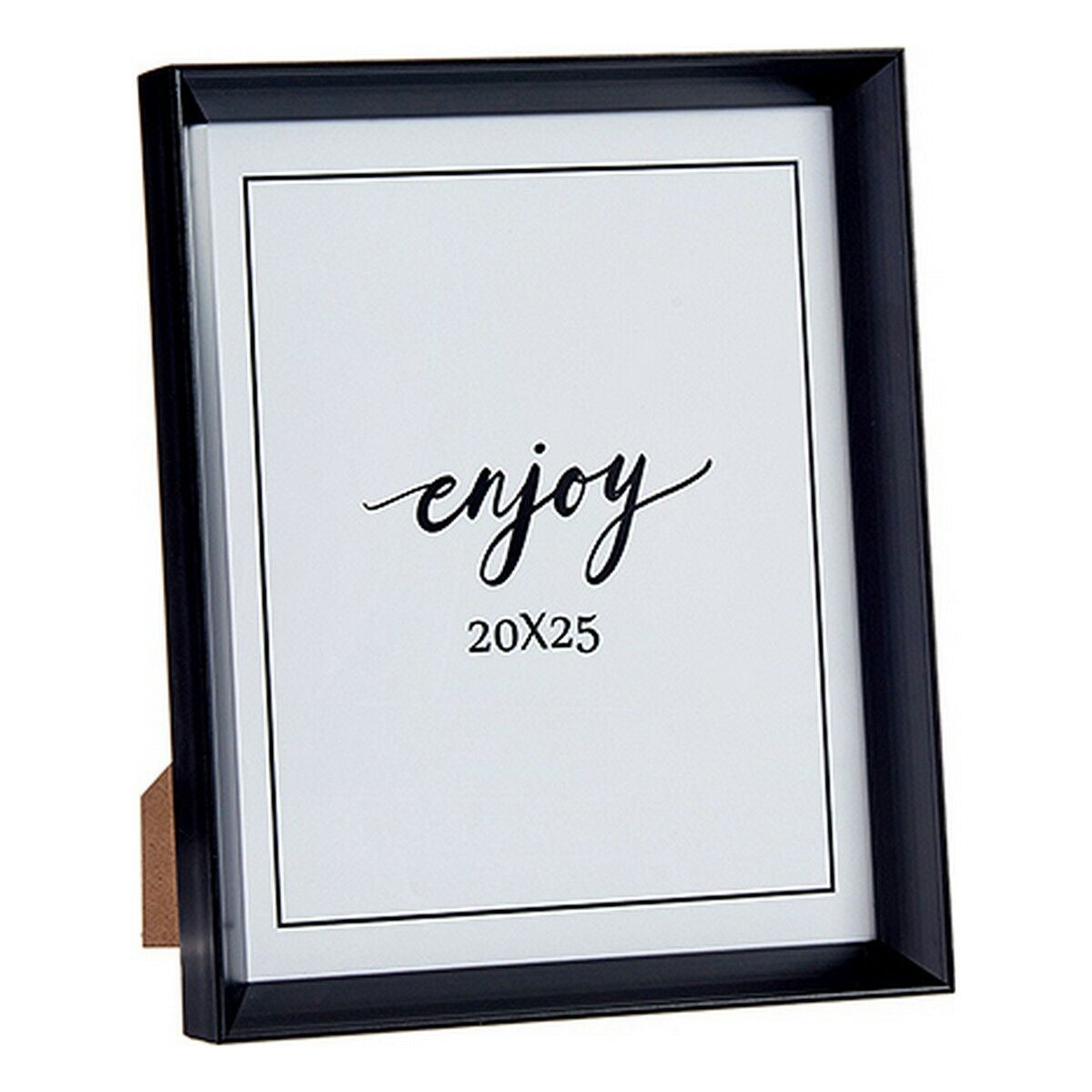 Photo frame 22,2 x 3,5 x 27,3 cm Black Plastic Glass (6 Units)-1