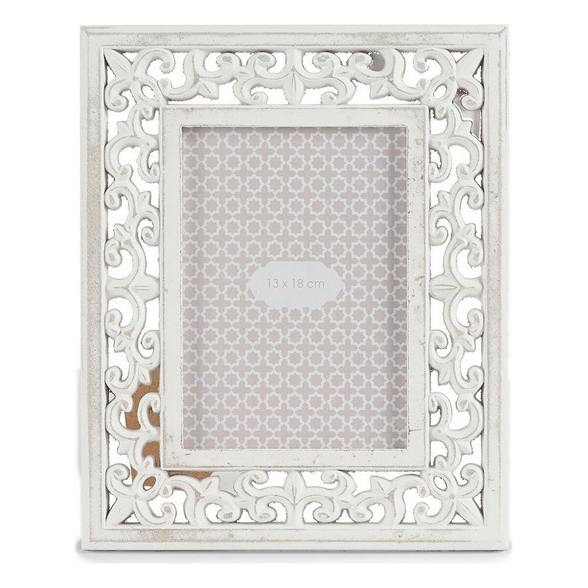 Photo frame Wood White 22 x 27 x 1 cm (6 Units)-1