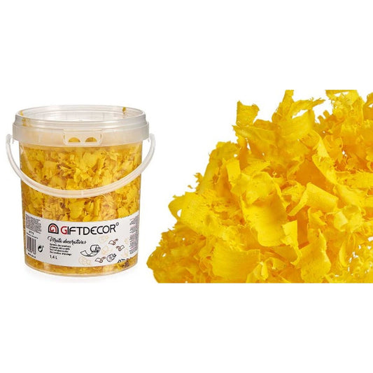 Decorative Shavings Gift Decor VIRUTA-AMARILLO Yellow 1,4 L (6 Units)-1