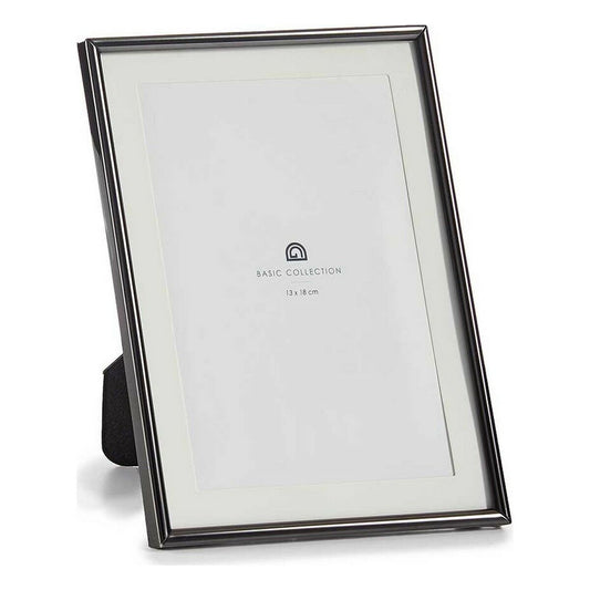Photo frame Crystal Black Steel (12 Units)-1