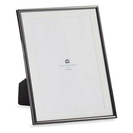 Photo frame Crystal Black Steel (12 Units)-1