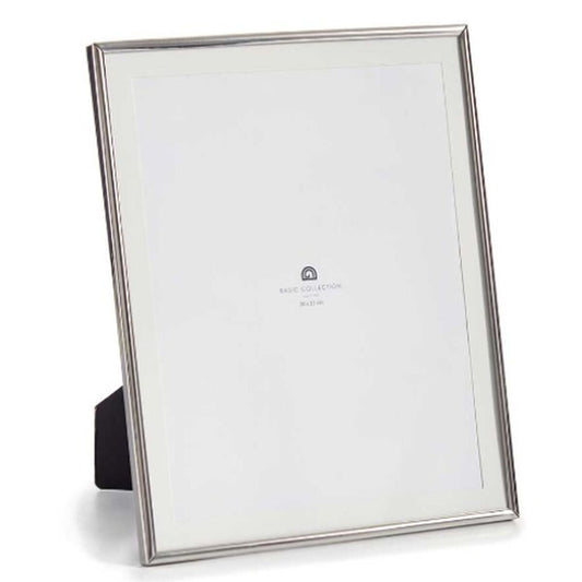 Photo frame Silver Crystal Steel 23 x 28 x 15 cm (12 Units)-1