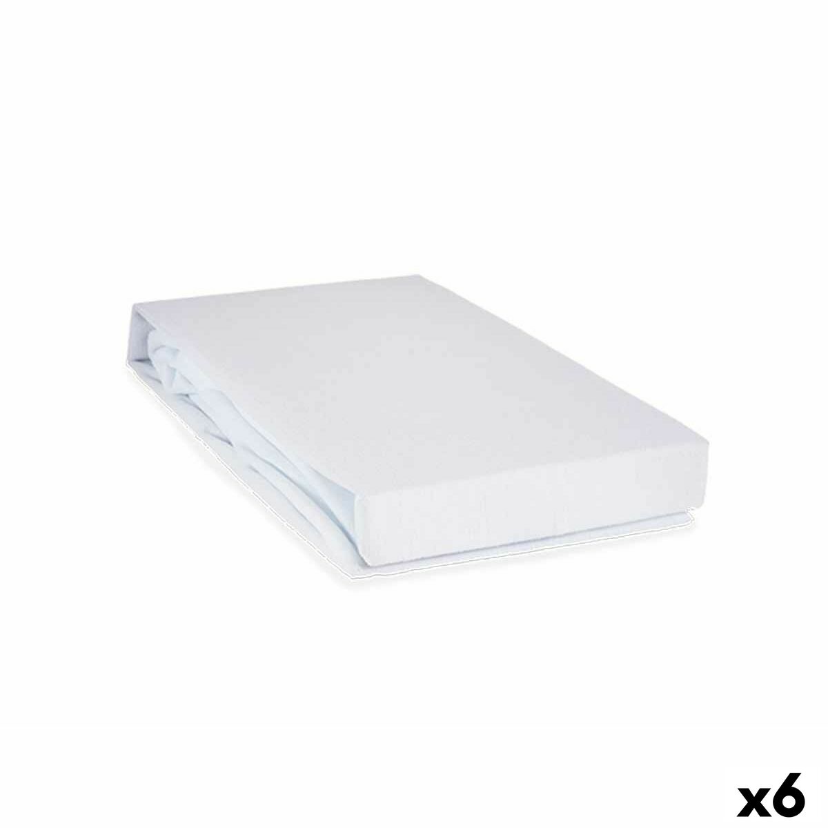 Mattress protector White 135 x 195 cm (6 Units)-0