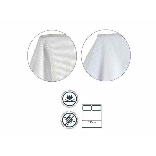Mattress protector White 135 x 195 cm (6 Units)-1