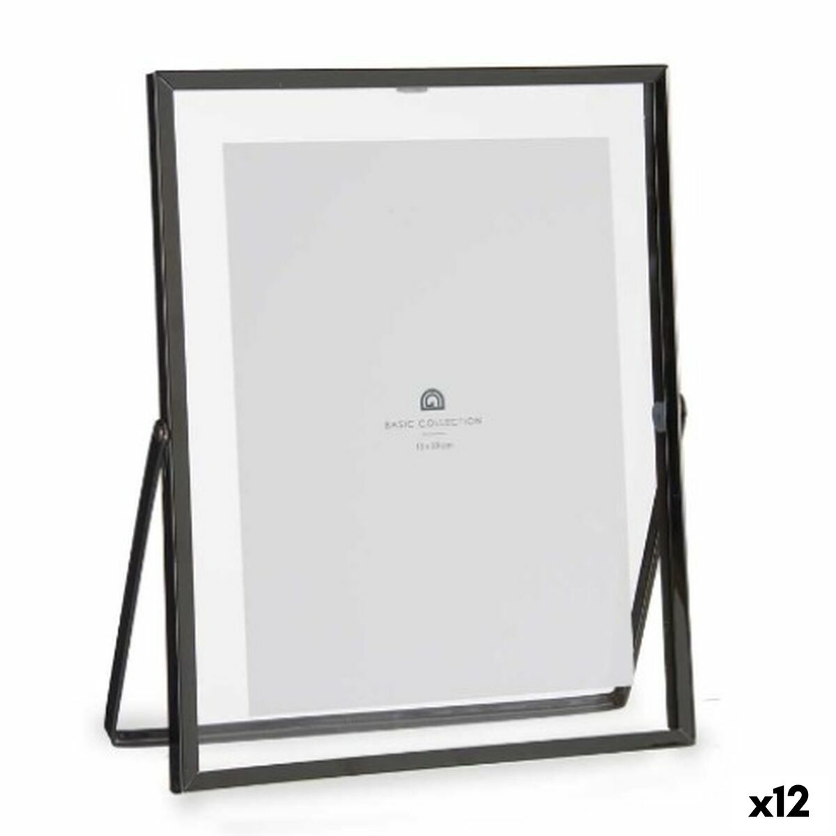 Photo frame Black Metal Glass Plastic 20,5 x 1 x 25,2 cm (12 Units)-0