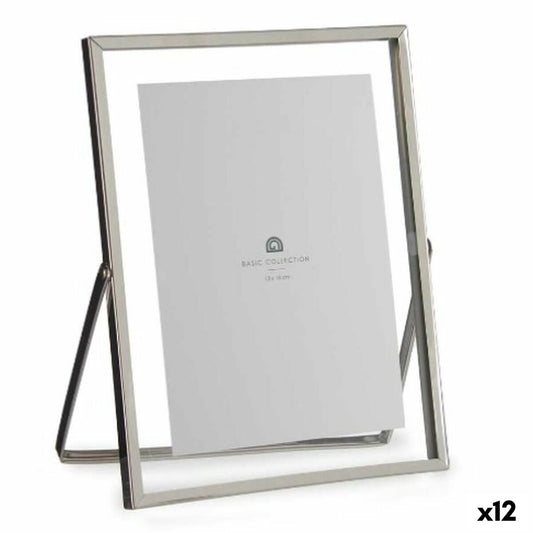 Photo frame Silver Metal Glass Plastic 18,5 x 1 x 23 cm (12 Units)-0