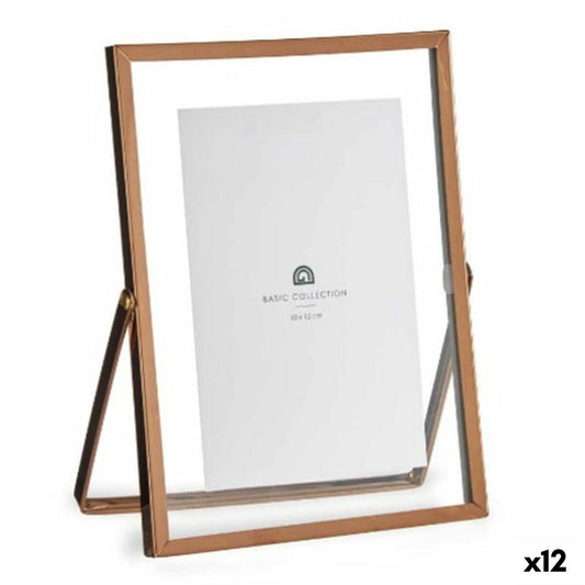 Photo frame Copper Metal Glass Plastic 15,5 x 1 x 20,7 cm (12 Units)-0