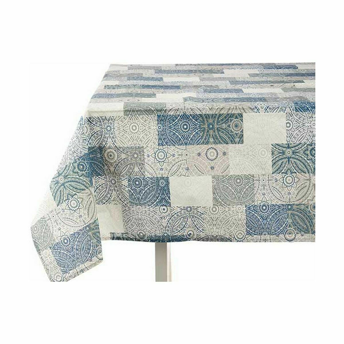 Stain-proof tablecloth Kinvara AZULEJO-A Blue Thin canvas Anti-stain Tile 140 x 180 cm (6 Units)-2