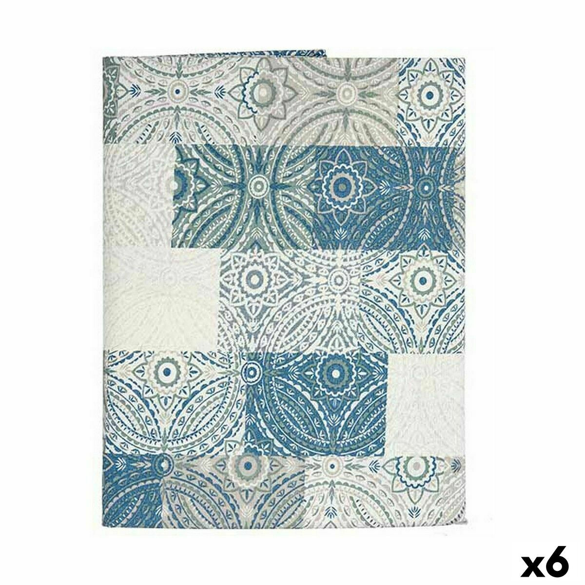 Stain-proof tablecloth Kinvara AZULEJO-A Blue Thin canvas Anti-stain Tile 140 x 180 cm (6 Units)-0