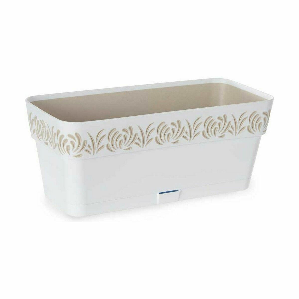 Planter Stefanplast Gaia White Plastic 13,3 x 12,3 x 29,3 cm (12 Units)-2