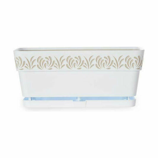 Planter Stefanplast Gaia White Plastic 13,3 x 12,3 x 29,3 cm (12 Units)-1