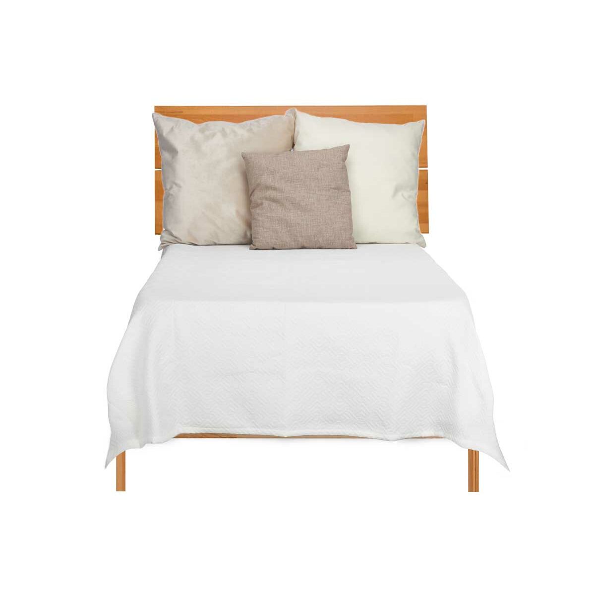Bedspread (quilt) 180 x 260 cm Geometric White (4 Units)-3