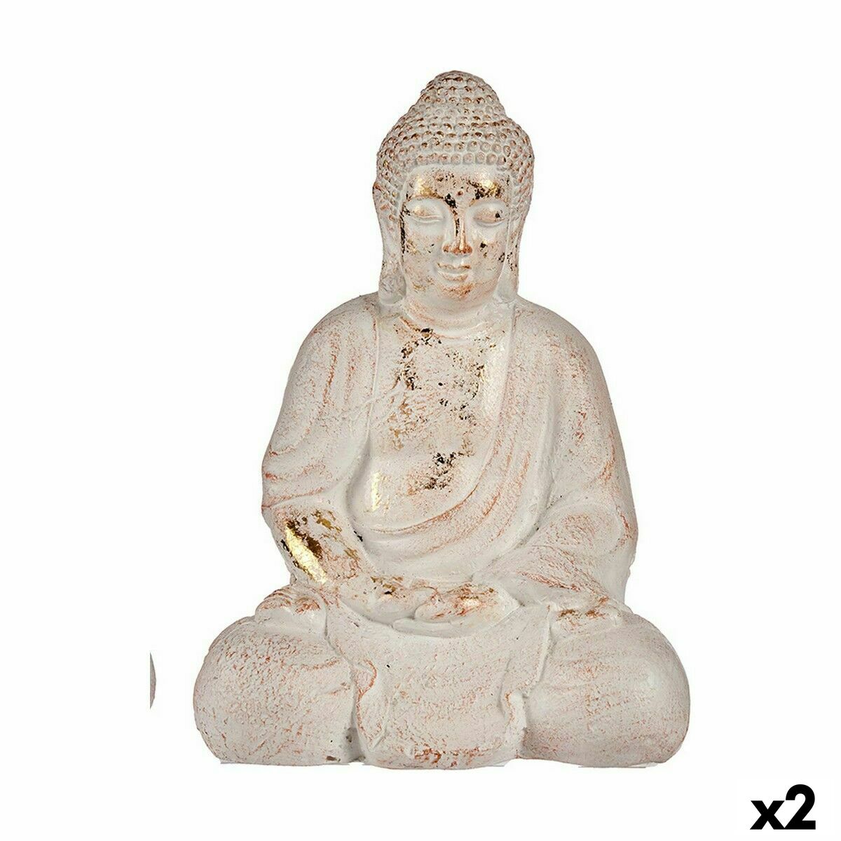 Decorative Garden Figure Ibergarden CC20436 Polyresin Buddha 22,5 x 41,5 x 29,5 cm (2 Units)-0