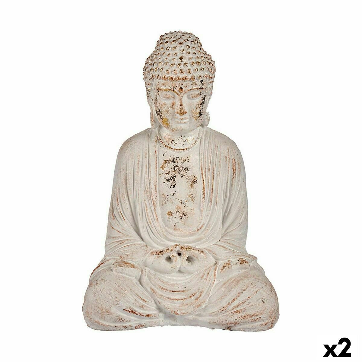 Decorative Garden Figure Ibergarden CC20403 Polyresin Buddha 22,5 x 40,5 x 27 cm (2 Units)-0