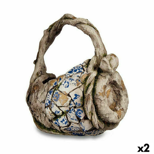 Decorative Garden Figure Ibergarden ZD19011 Polyresin Vase 23,5 x 35 x 31 cm (2 Units)-0