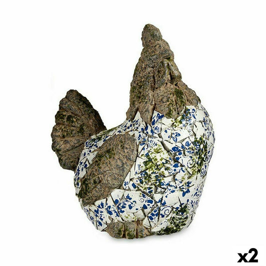 Decorative Garden Figure Ibergarden ZD18060 Polyresin Chicken 22,5 x 39 x 34 cm (2 Units)-0