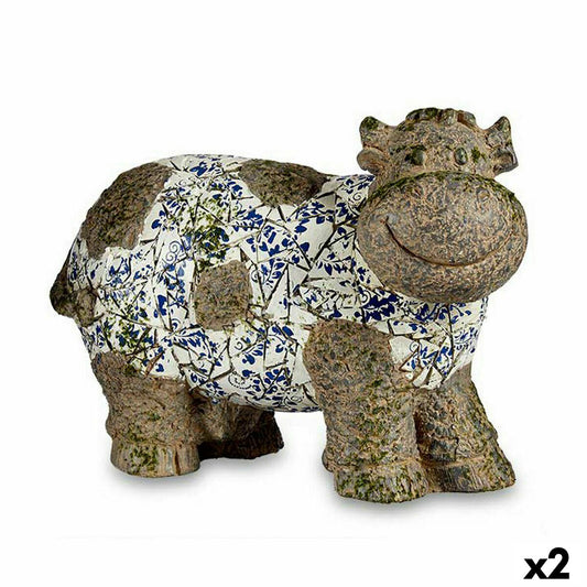 Decorative Garden Figure Ibergarden ZD18066 Polyresin Cow 18,5 x 33,5 x 46,5 cm (2 Units)-0