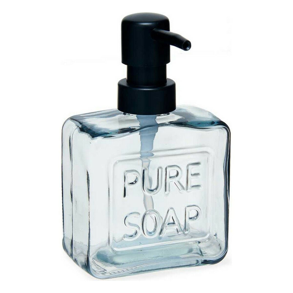 Soap Dispenser Berilo B7130-1-365 Pure Soap Black Crystal Plastic 250 ml 9 x 15 x 5 cm (12 Units)-1