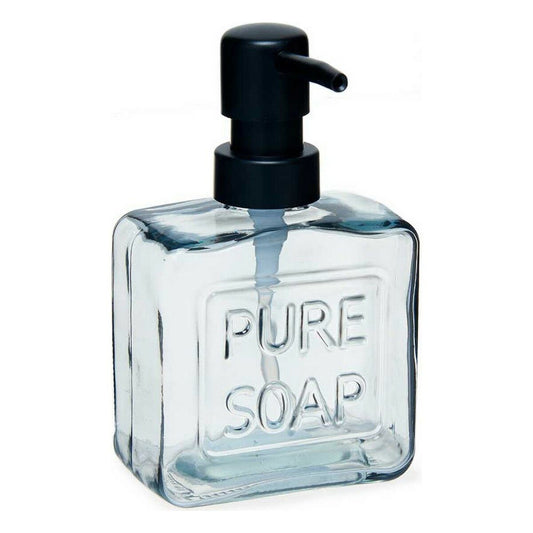 Soap Dispenser Berilo B7130-1-365 Pure Soap Black Crystal Plastic 250 ml 9 x 15 x 5 cm (12 Units)-1