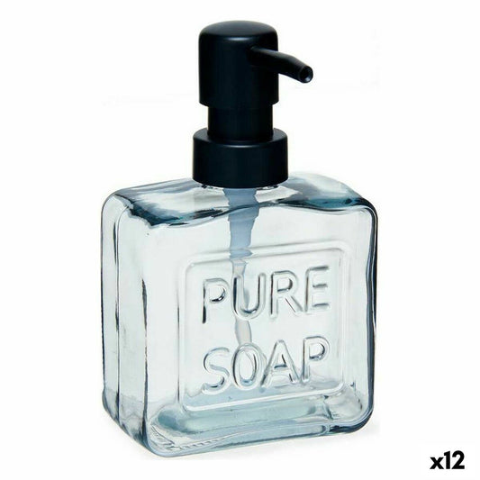 Soap Dispenser Berilo B7130-1-365 Pure Soap Black Crystal Plastic 250 ml 9 x 15 x 5 cm (12 Units)-0