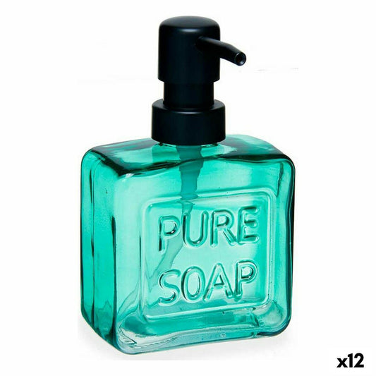 Soap Dispenser Berilo B7130-1-366 Pure Soap Green Crystal Plastic 250 ml 9 x 15 x 5 cm (12 Units)-0