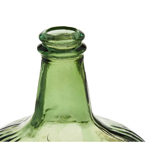 Decorative bottle Gift Decor 2255/08R-G Green Stripes 8 L 19,5 x 35,5 x 19,5 cm Decoration (2 Units)